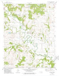 New Albany Kansas Historical topographic map, 1:24000 scale, 7.5 X 7.5 Minute, Year 1975