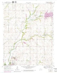 New Salem Kansas Historical topographic map, 1:24000 scale, 7.5 X 7.5 Minute, Year 1965