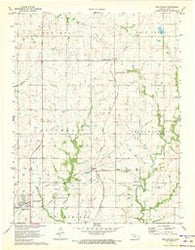 New Strawn Kansas Historical topographic map, 1:24000 scale, 7.5 X 7.5 Minute, Year 1971