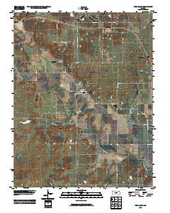 New Albany Kansas Historical topographic map, 1:24000 scale, 7.5 X 7.5 Minute, Year 2010