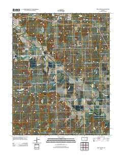New Albany Kansas Historical topographic map, 1:24000 scale, 7.5 X 7.5 Minute, Year 2012