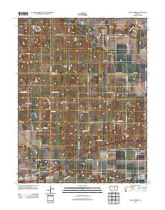 New Cambria Kansas Historical topographic map, 1:24000 scale, 7.5 X 7.5 Minute, Year 2012