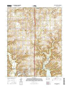 New Lancaster Kansas Current topographic map, 1:24000 scale, 7.5 X 7.5 Minute, Year 2015