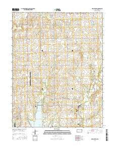 New Strawn Kansas Current topographic map, 1:24000 scale, 7.5 X 7.5 Minute, Year 2015