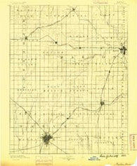 Newton Kansas Historical topographic map, 1:125000 scale, 30 X 30 Minute, Year 1889