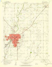 Newton Kansas Historical topographic map, 1:24000 scale, 7.5 X 7.5 Minute, Year 1957
