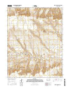 Nickel Mine Spring Kansas Current topographic map, 1:24000 scale, 7.5 X 7.5 Minute, Year 2015