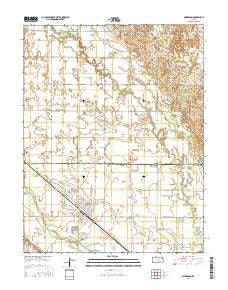 Nickerson Kansas Current topographic map, 1:24000 scale, 7.5 X 7.5 Minute, Year 2015