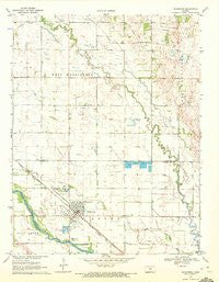 Nickerson Kansas Historical topographic map, 1:24000 scale, 7.5 X 7.5 Minute, Year 1970