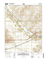 Niles Kansas Current topographic map, 1:24000 scale, 7.5 X 7.5 Minute, Year 2015