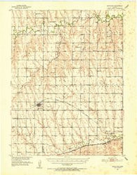 Norcatur Kansas Historical topographic map, 1:62500 scale, 15 X 15 Minute, Year 1951