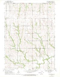 North Branch Kansas Historical topographic map, 1:24000 scale, 7.5 X 7.5 Minute, Year 1969