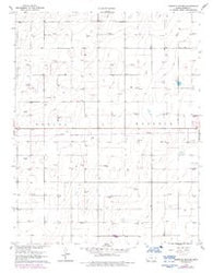 North of Satanta Kansas Historical topographic map, 1:24000 scale, 7.5 X 7.5 Minute, Year 1960