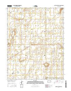 North of Pierceville Kansas Current topographic map, 1:24000 scale, 7.5 X 7.5 Minute, Year 2015