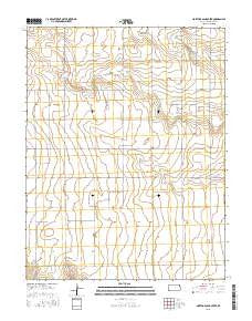 North of Sand Creek Kansas Current topographic map, 1:24000 scale, 7.5 X 7.5 Minute, Year 2015