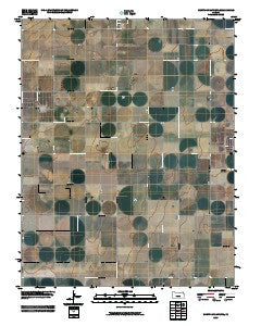 North of Satanta Kansas Historical topographic map, 1:24000 scale, 7.5 X 7.5 Minute, Year 2009