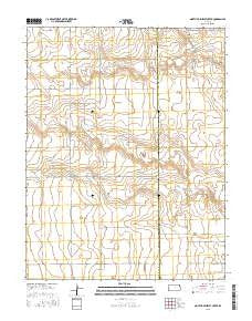 North of Shirley Creek Kansas Current topographic map, 1:24000 scale, 7.5 X 7.5 Minute, Year 2015