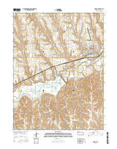 Norton Kansas Current topographic map, 1:24000 scale, 7.5 X 7.5 Minute, Year 2016