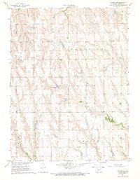 Norton NE Kansas Historical topographic map, 1:24000 scale, 7.5 X 7.5 Minute, Year 1967