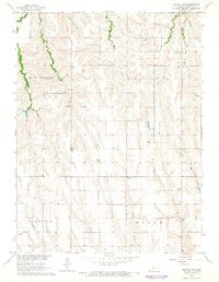 Norton NW Kansas Historical topographic map, 1:24000 scale, 7.5 X 7.5 Minute, Year 1965