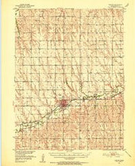 Norton Kansas Historical topographic map, 1:62500 scale, 15 X 15 Minute, Year 1951