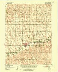 Norton Kansas Historical topographic map, 1:62500 scale, 15 X 15 Minute, Year 1951