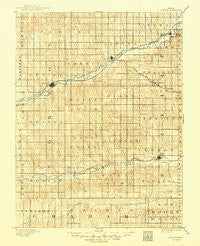 Norton Kansas Historical topographic map, 1:125000 scale, 30 X 30 Minute, Year 1893