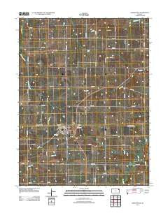 Nortonville Kansas Historical topographic map, 1:24000 scale, 7.5 X 7.5 Minute, Year 2012