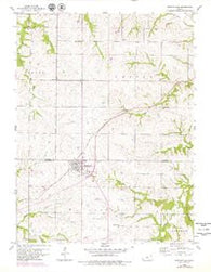Nortonville Kansas Historical topographic map, 1:24000 scale, 7.5 X 7.5 Minute, Year 1960