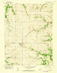 Nortonville Kansas Historical topographic map, 1:24000 scale, 7.5 X 7.5 Minute, Year 1960