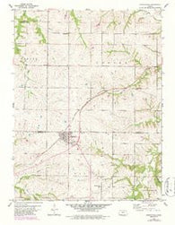 Nortonville Kansas Historical topographic map, 1:24000 scale, 7.5 X 7.5 Minute, Year 1960