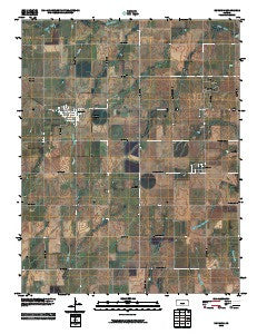 Norwich Kansas Historical topographic map, 1:24000 scale, 7.5 X 7.5 Minute, Year 2010