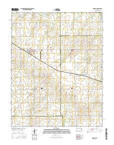 Norwich Kansas Current topographic map, 1:24000 scale, 7.5 X 7.5 Minute, Year 2015