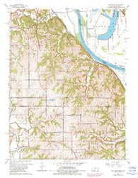 Oak Mills Kansas Historical topographic map, 1:24000 scale, 7.5 X 7.5 Minute, Year 1961