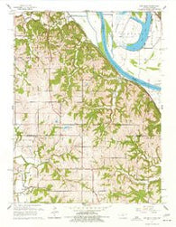 Oak Mills Kansas Historical topographic map, 1:24000 scale, 7.5 X 7.5 Minute, Year 1961