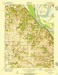Oak Mills Kansas Historical topographic map, 1:24000 scale, 7.5 X 7.5 Minute, Year 1948