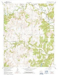 Oak Valley Kansas Historical topographic map, 1:24000 scale, 7.5 X 7.5 Minute, Year 1962