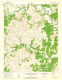 Oak Valley Kansas Historical topographic map, 1:24000 scale, 7.5 X 7.5 Minute, Year 1962