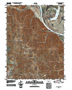 Oak Mills Kansas Historical topographic map, 1:24000 scale, 7.5 X 7.5 Minute, Year 2009