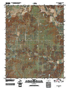 Oak Valley Kansas Historical topographic map, 1:24000 scale, 7.5 X 7.5 Minute, Year 2010