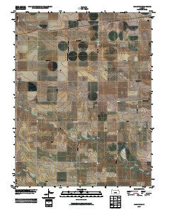 Oakley SW Kansas Historical topographic map, 1:24000 scale, 7.5 X 7.5 Minute, Year 2009