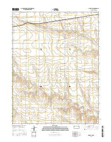 Oakley SW Kansas Current topographic map, 1:24000 scale, 7.5 X 7.5 Minute, Year 2015