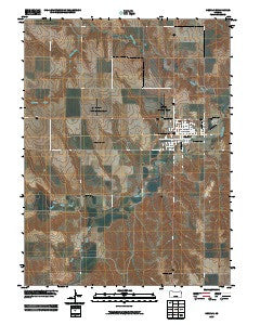 Oberlin Kansas Historical topographic map, 1:24000 scale, 7.5 X 7.5 Minute, Year 2009
