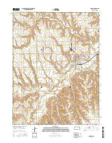 Oberlin Kansas Current topographic map, 1:24000 scale, 7.5 X 7.5 Minute, Year 2015