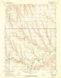 Oberlin SW Kansas Historical topographic map, 1:24000 scale, 7.5 X 7.5 Minute, Year 1965