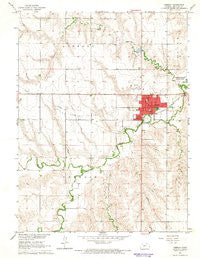 Oberlin Kansas Historical topographic map, 1:24000 scale, 7.5 X 7.5 Minute, Year 1965