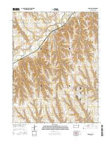 Oberlin NE Kansas Current topographic map, 1:24000 scale, 7.5 X 7.5 Minute, Year 2015