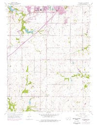 Ocheltree Kansas Historical topographic map, 1:24000 scale, 7.5 X 7.5 Minute, Year 1956