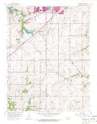 Ocheltree Kansas Historical topographic map, 1:24000 scale, 7.5 X 7.5 Minute, Year 1956