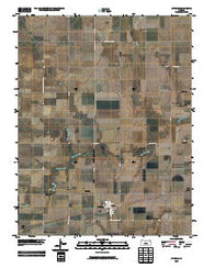 Offerle Kansas Historical topographic map, 1:24000 scale, 7.5 X 7.5 Minute, Year 2009
